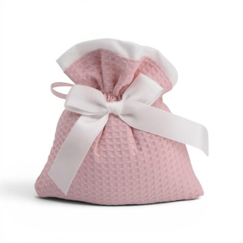 SACCHETTO COTONE 10X12CM ROSA